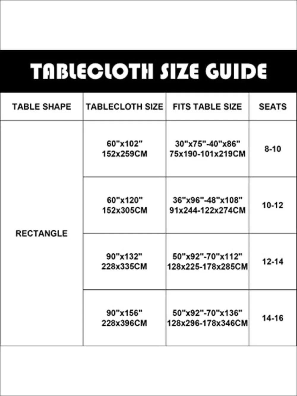 6 Pack Rectangle Tablecloth 60x102 Polyester Fabric Wrinkle Resistant for Party